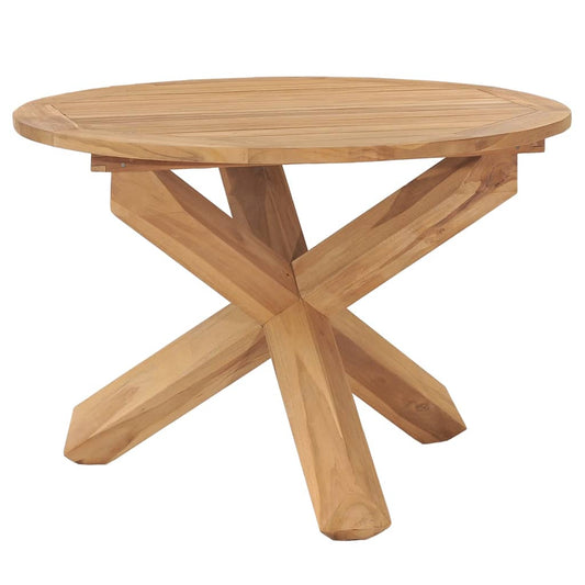 vidaXL Garden Dining Table íÖ110x75 cm Solid Teak Wood