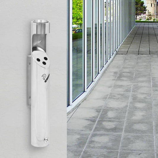 vidaXL Wall Mounted Ashtray Stainless Steel