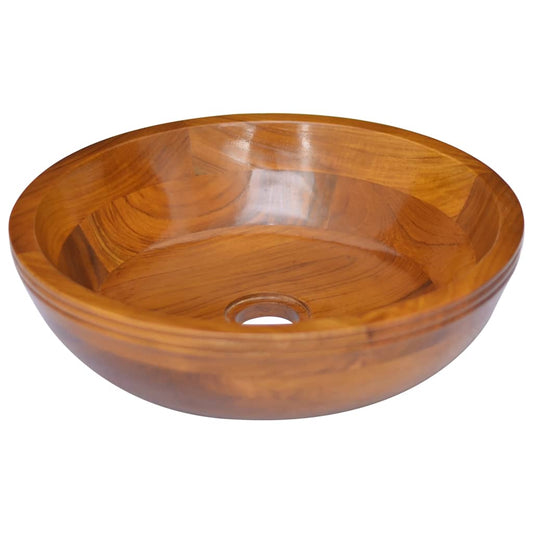 vidaXL Basin Solid Teak Wood ‘_40x10 cm
