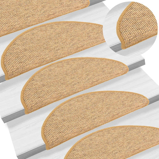 vidaXL Stair Mats Self-adhesive 15 pcs Orange 65x21x4 cm