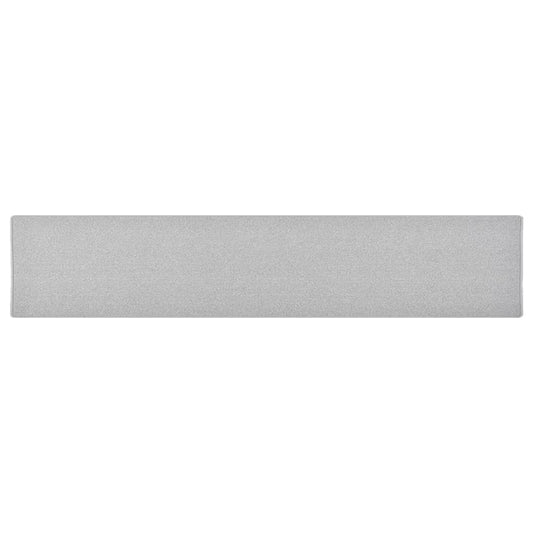 vidaXL Carpet Runner Light Grey 80x400 cm
