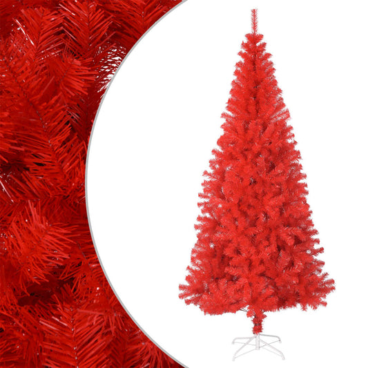 vidaXL Artificial Christmas Tree with Stand Red 240 cm PVC