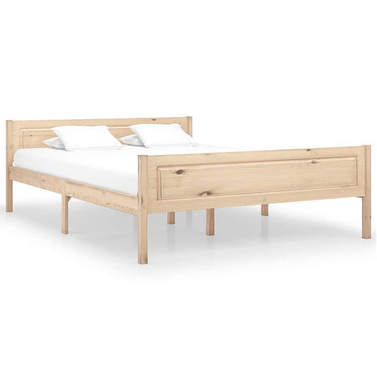 vidaXL Bed Frame Solid Pinewood 160x200 cm