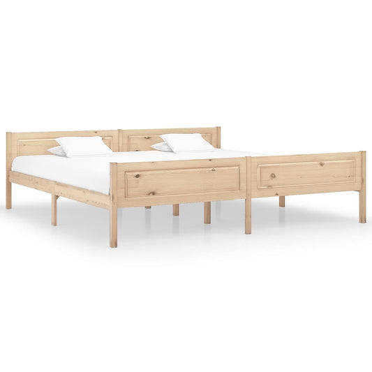 vidaXL Bed Frame Solid Pinewood 200x200 cm
