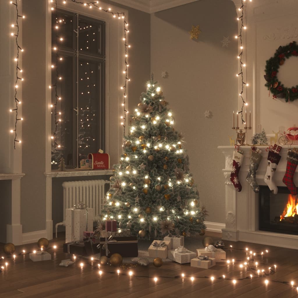 vidaXL LED String with 150 LEDs Warm White 15 m PVC