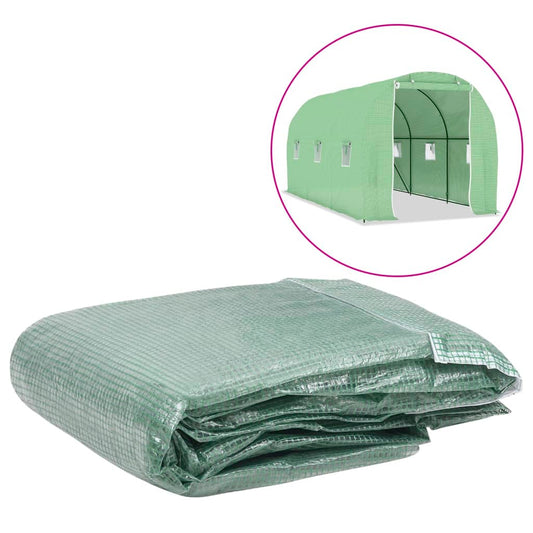vidaXL Greenhouse Replacement Cover (9 m²) 200x450x200 cm Green