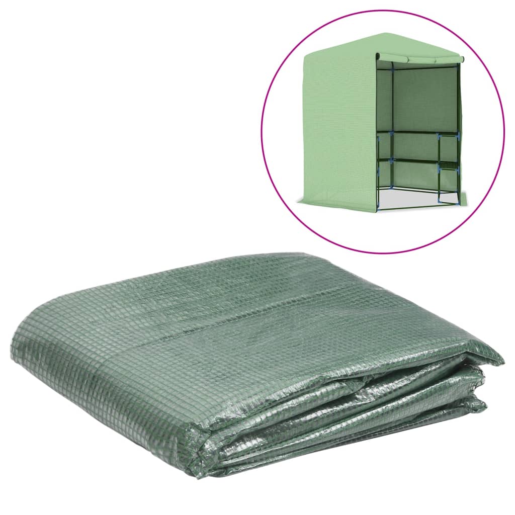 vidaXL Greenhouse Replacement Cover (6.5025 m²) 255x255x194 cm Green