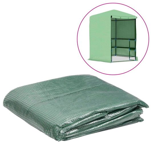 vidaXL Greenhouse Replacement Cover (6.5025 m²) 255x255x194 cm Green