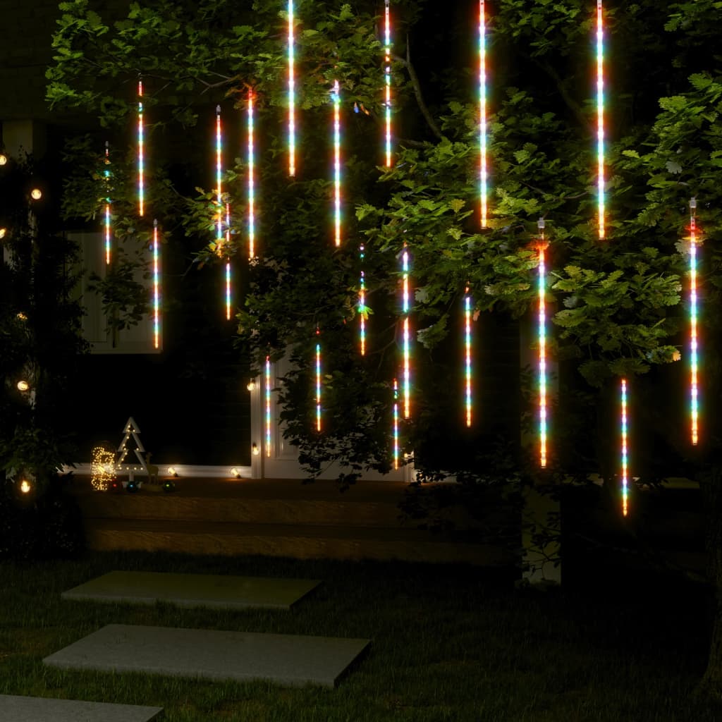 vidaXL Meteor Lights 20 pcs 50 cm Colourful 720 LEDs Indoor Outdoor