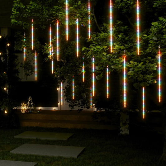 vidaXL Meteor Lights 20 pcs 50 cm Colourful 720 LEDs Indoor Outdoor