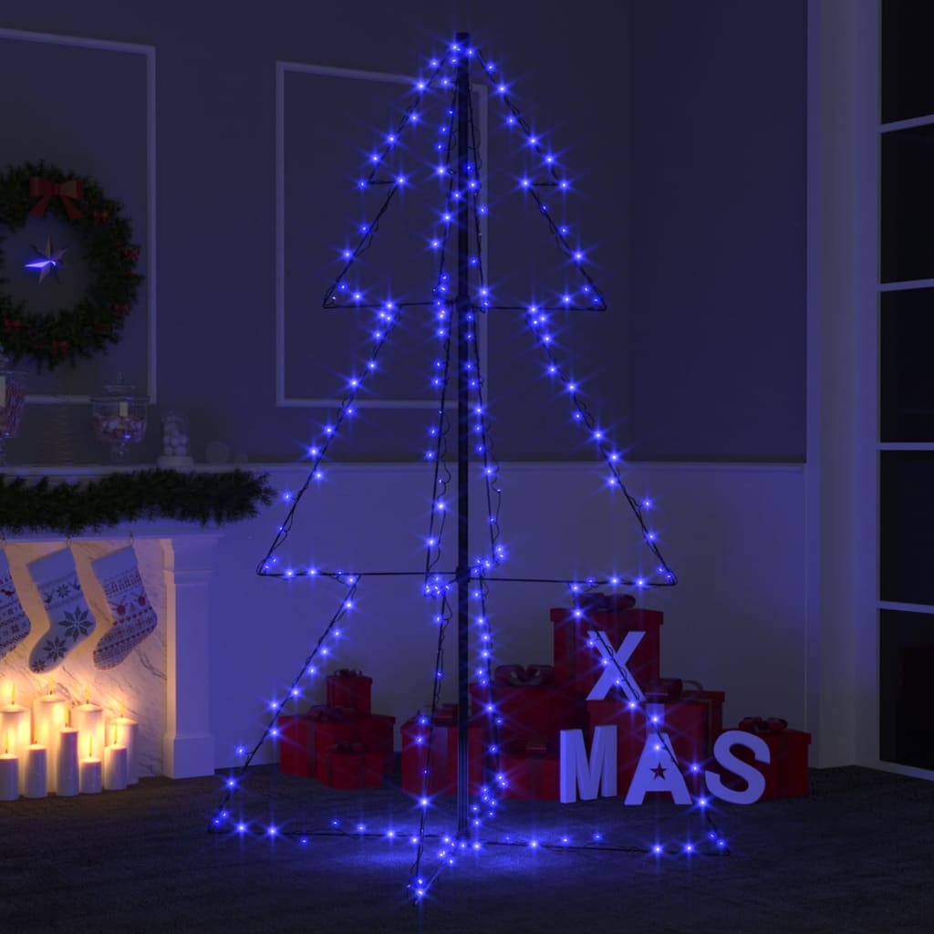 vidaXL Christmas Cone Tree 200 LEDs Indoor and Outdoor 98x150 cm