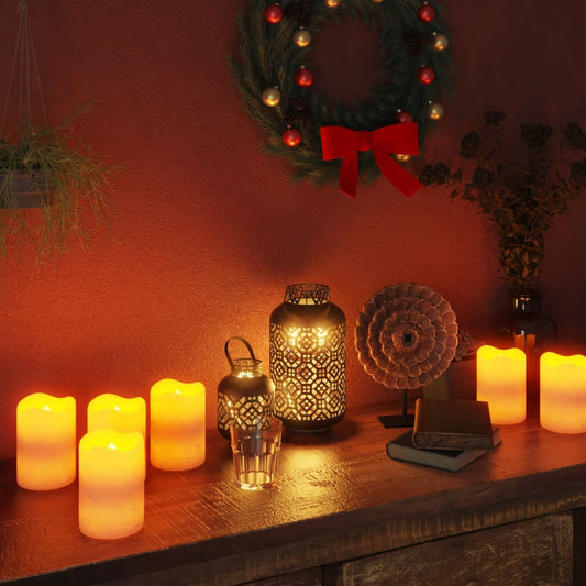vidaXL Flameless LED Candles 50 pcs with Remote Control Warm White