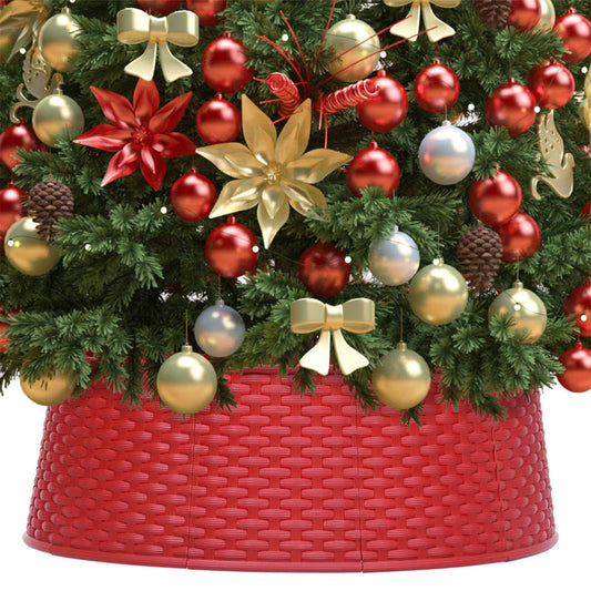 vidaXL Christmas Tree Skirt Red íÖ54x19.5 cm