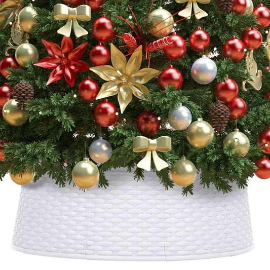 vidaXL Christmas Tree Skirt White íÖ65x19.5 cm
