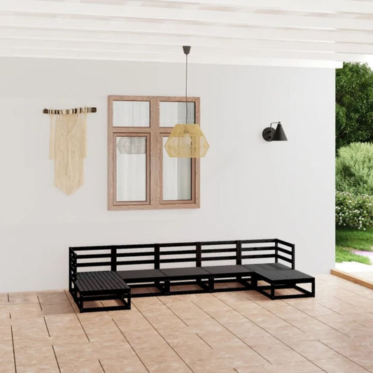 vidaXL 7 Piece Garden Lounge Set Solid Pinewood