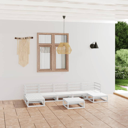 vidaXL 8 Piece Garden Lounge Set Solid Wood Pine