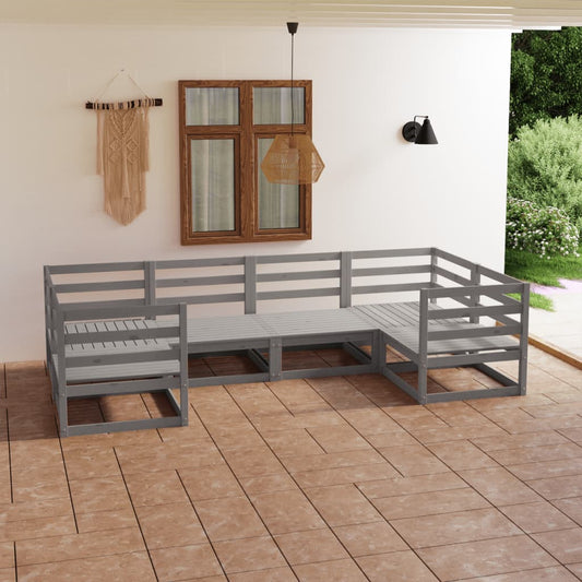 vidaXL 6 Piece Garden Lounge Set Solid Pinewood