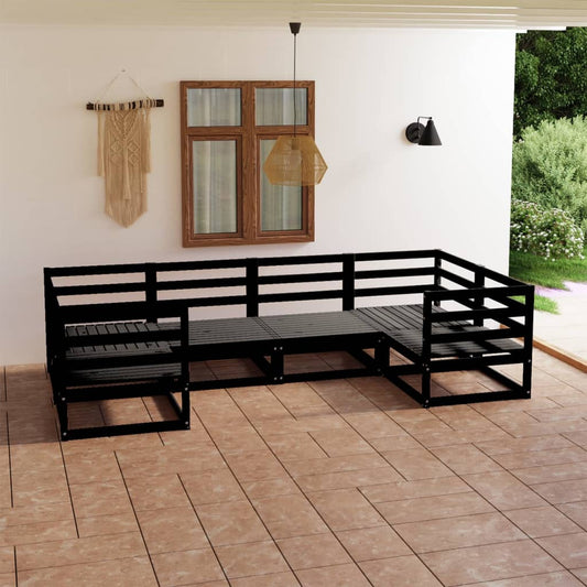 vidaXL 6 Piece Garden Lounge Set Solid Pinewood