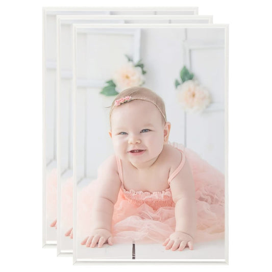 vidaXL Photo Frames Collage 3 pcs for Table Silver 10x15cm MDF