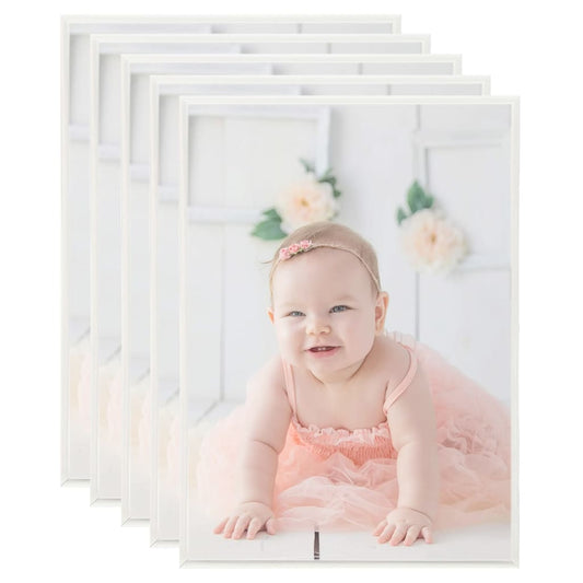vidaXL Photo Frames Collage 5 pcs for Table Silver 15x21cm MDF