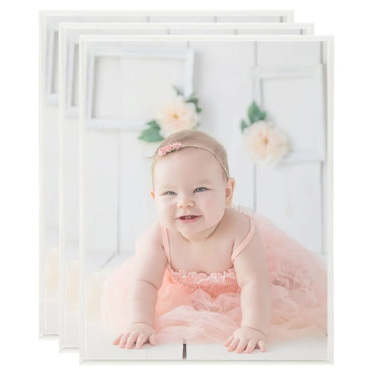 vidaXL Photo Frames Collage 3 pcs for Wall Silver 40x50cm MDF