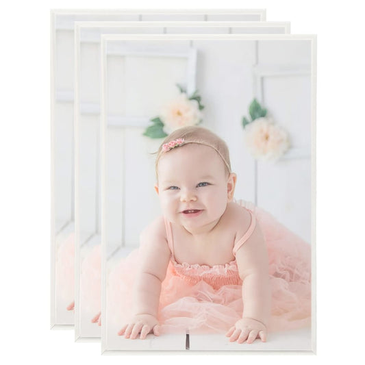 vidaXL Photo Frames Collage 3 pcs for Wall Silver 42x59.4 cm MDF