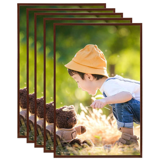 vidaXL Photo Frames Collage 5 pcs for Wall or Table Bronze 50x70cm MDF
