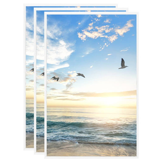 vidaXL Photo Frames Collage 3 pcs for Table White 10x15 cm MDF