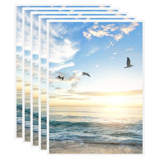 vidaXL Photo Frames Collage 5 pcs for Table White 18x24 cm MDF