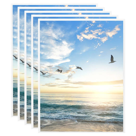 vidaXL Photo Frames Collage 5 pcs for Wall White 40x50 cm MDF