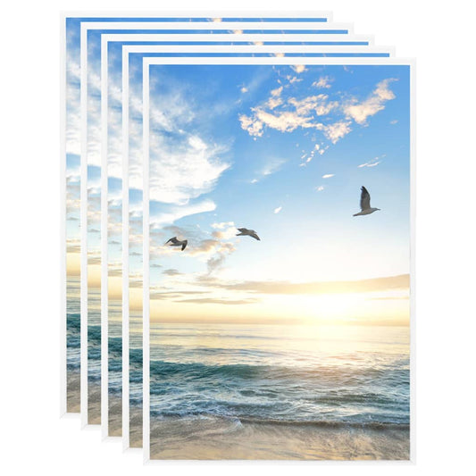 vidaXL Photo Frames Collage 5pcs for Wall White 42x59.4cm MDF