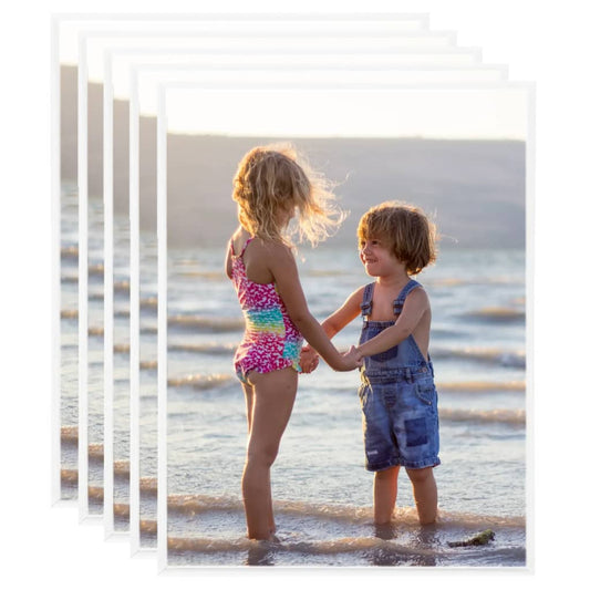 vidaXL Photo Frames Collage 5 pcs for Wall or Table White 50x60 cm MDF