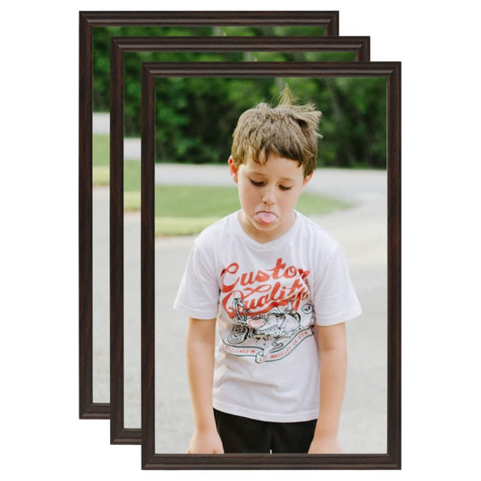 vidaXL Photo Frames Collage 3 pcs for Table Black 13x18 cm MDF