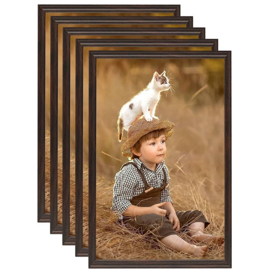 vidaXL Photo Frames Collage 5 pcs for Wall Black 70x90 cm MDF