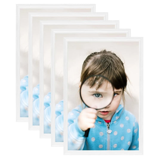 vidaXL Photo Frames Collage 5 pcs for Table White 10x15 cm MDF