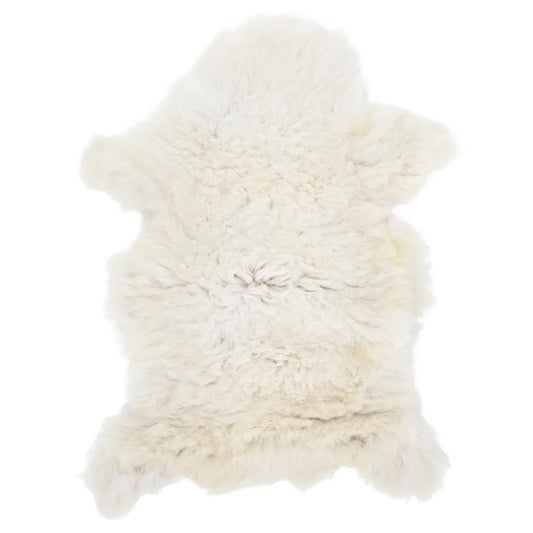 vidaXL Sheep Leather Cream 70x100 cm