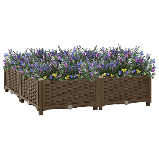 vidaXL Raised Bed 80x80x23 cm Polypropylene