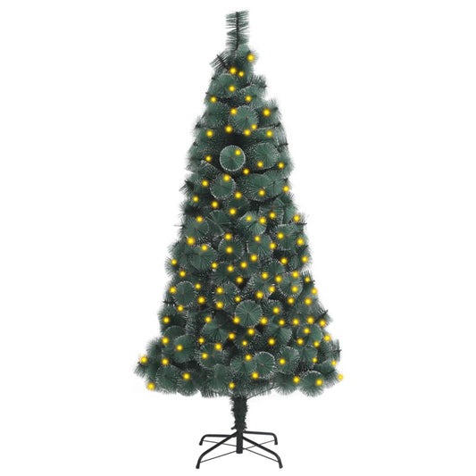 vidaXL Artificial Pre-lit Christmas Tree Green 120 cm PVC&PE
