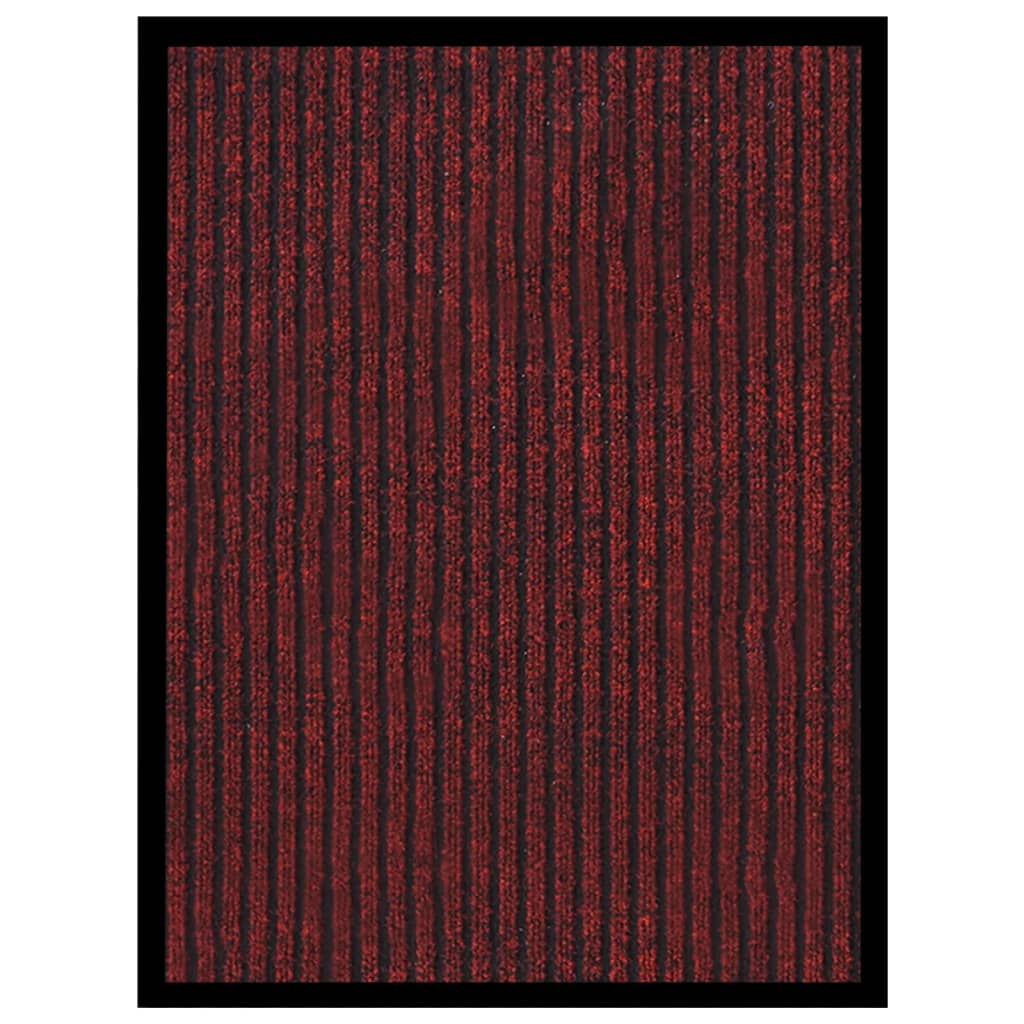 vidaXL Doormat  Striped Red 40x60 cm