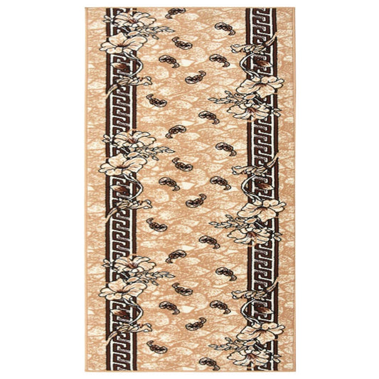 vidaXL Runner Rug BCF Beige 100x150 cm