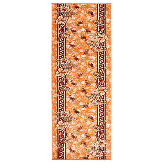 vidaXL Runner Rug BCF Terracotta 100x350 cm