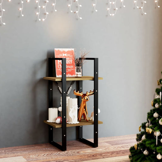 vidaXL 2-Tier Book Cabinet 40x30x70 cm Solid Pine Wood