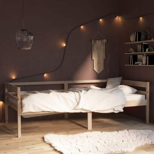 vidaXL Bed Frame Solid Pinewood 90x200 cm