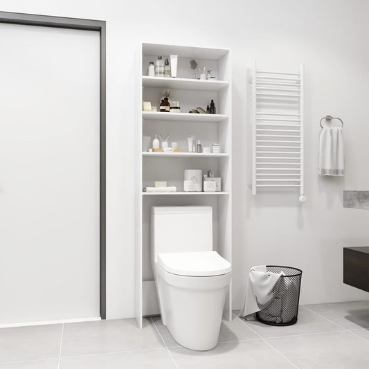 vidaXL Washing Machine Cabinet White 64x24x190 cm
