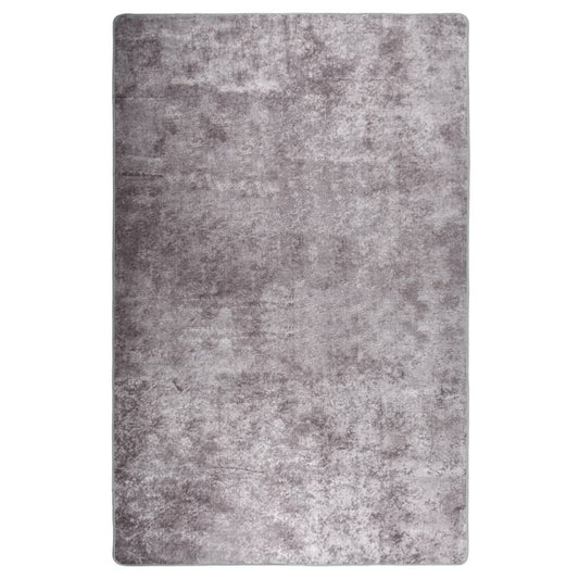 vidaXL Rug Washable 80x150 cm Grey Anti Slip