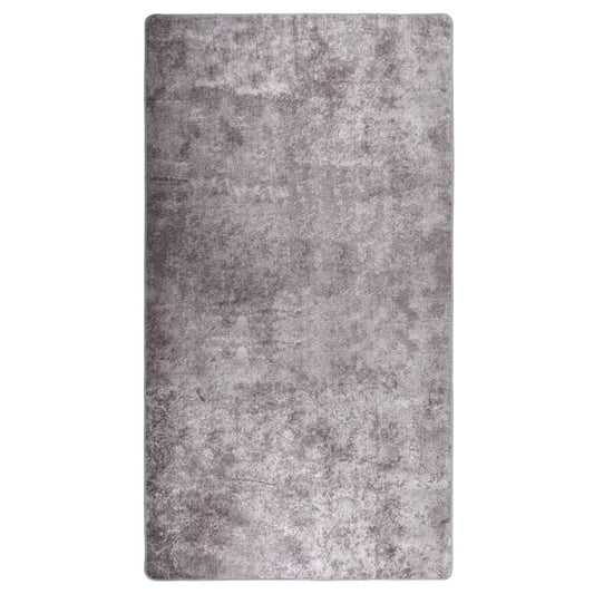 vidaXL Rug Washable 190x300 cm Grey Anti Slip