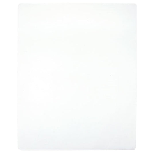 vidaXL Jersey Fitted Sheet White 100x200 cm Cotton