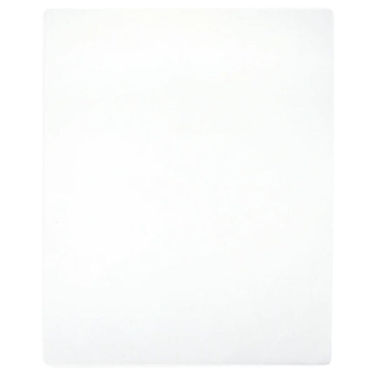 vidaXL Jersey Fitted Sheet White 160x200 cm Cotton
