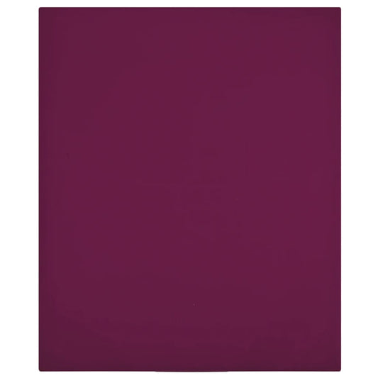 vidaXL Jersey Fitted Sheet Bordeaux 90x200 cm Cotton