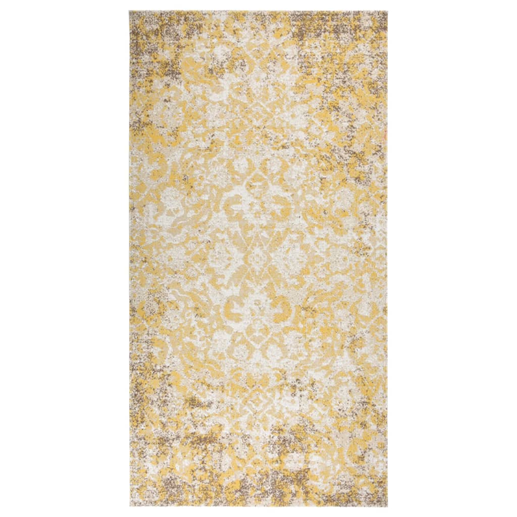 vidaXL Outdoor Rug Flatweave 80x150 cm Yellow
